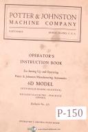 Potter & Johnston-Potter & Johnston 6D, Automatic Chucking & Turning Machine Operators Manual 1929-6D-6DRE-6DREL-6DRELX-01